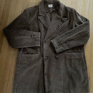 Brown corduroy blazer. Never worn. Size XL.